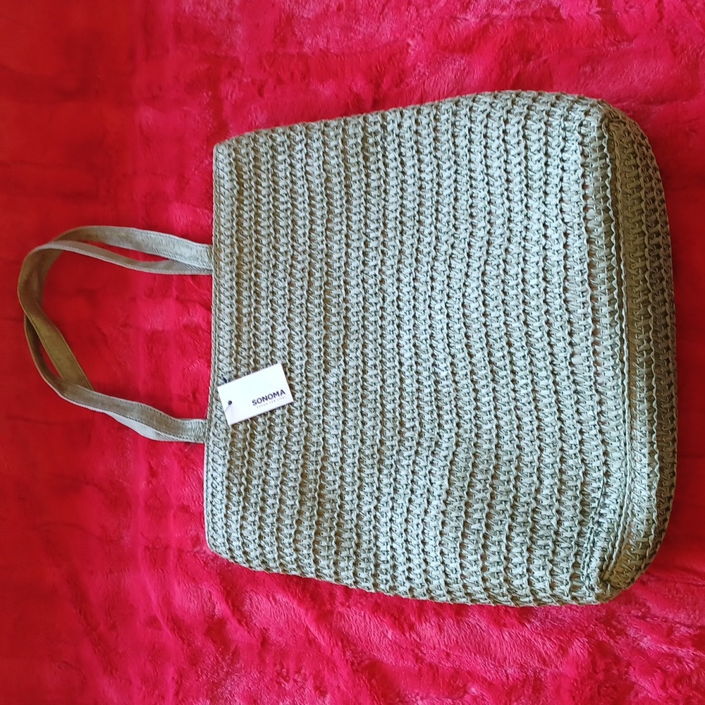 Straw Handbag Tote by‎ Sonoma